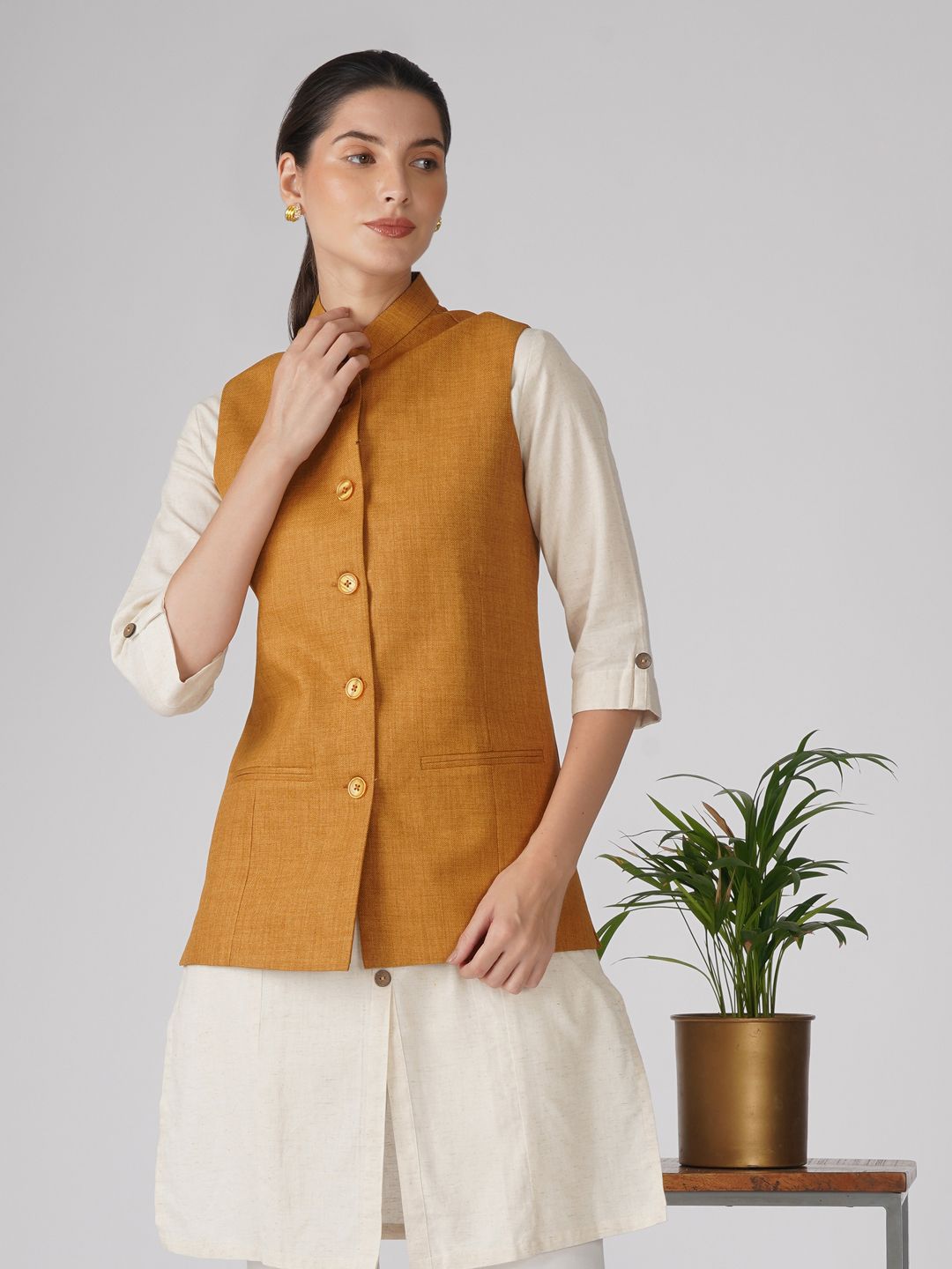 deific Solid Women Waistcoat-picture-40