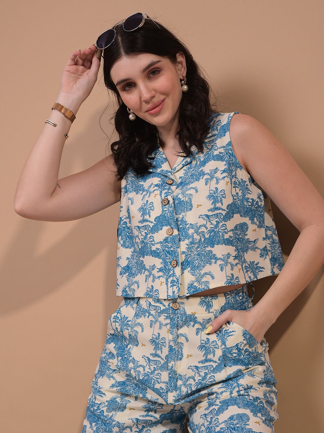 crimsoune club Floral Print Women Waistcoat-picture-12