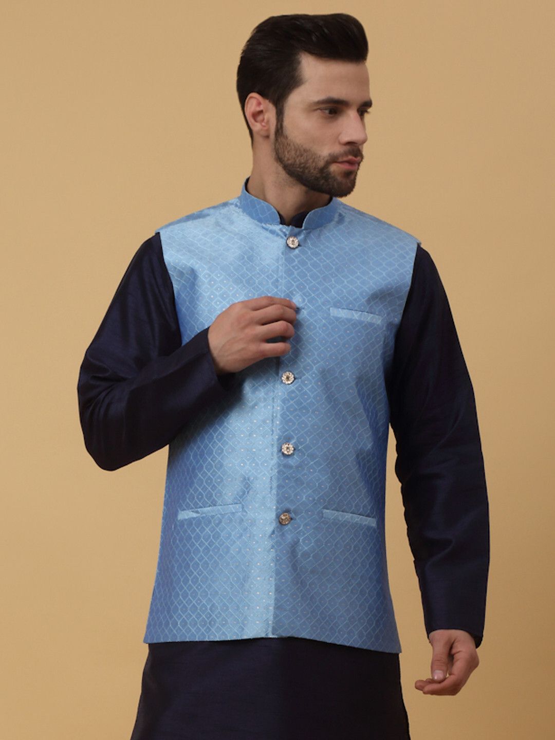 kraft india Solid Men Waistcoat-picture-14