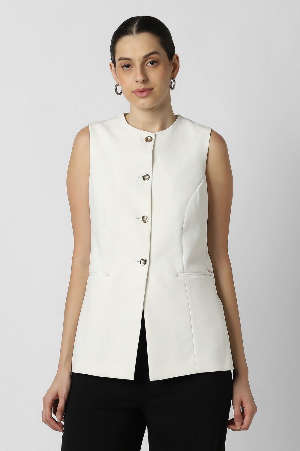 van heusen Solid Women Waistcoat-picture-23