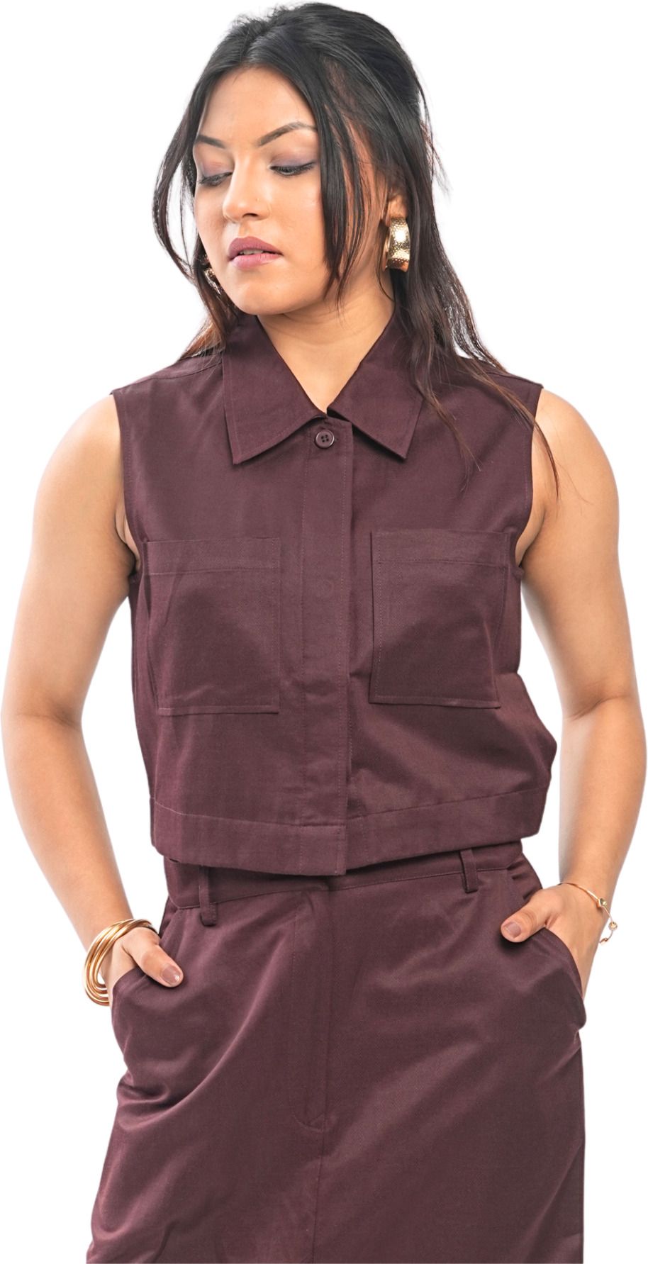 house of professionals Solid Women Waistcoat-picture-14