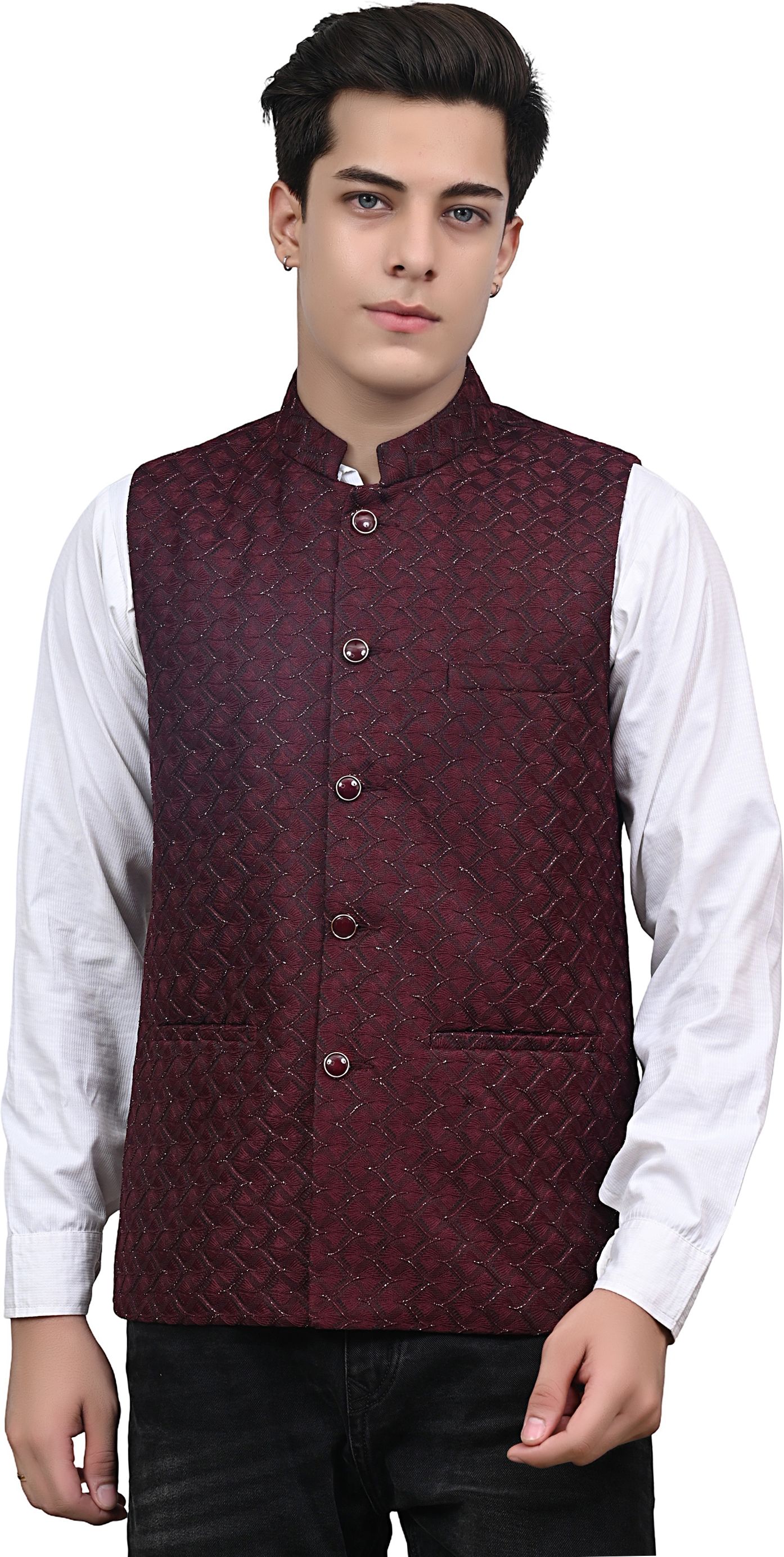 nadwi garments Embroidered Men Waistcoat-picture-24