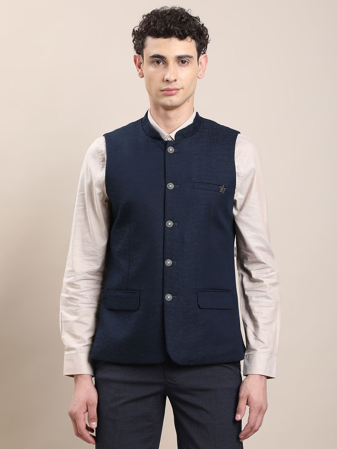 Self Design Men Waistcoat-image-43