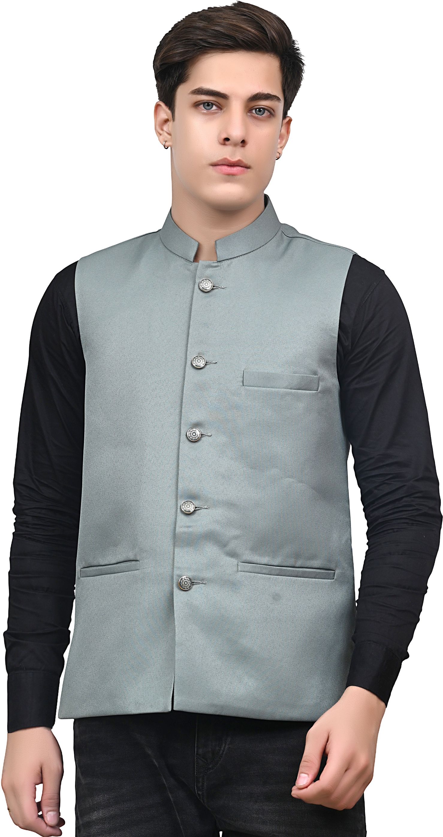 Solid Men Waistcoat-image-8