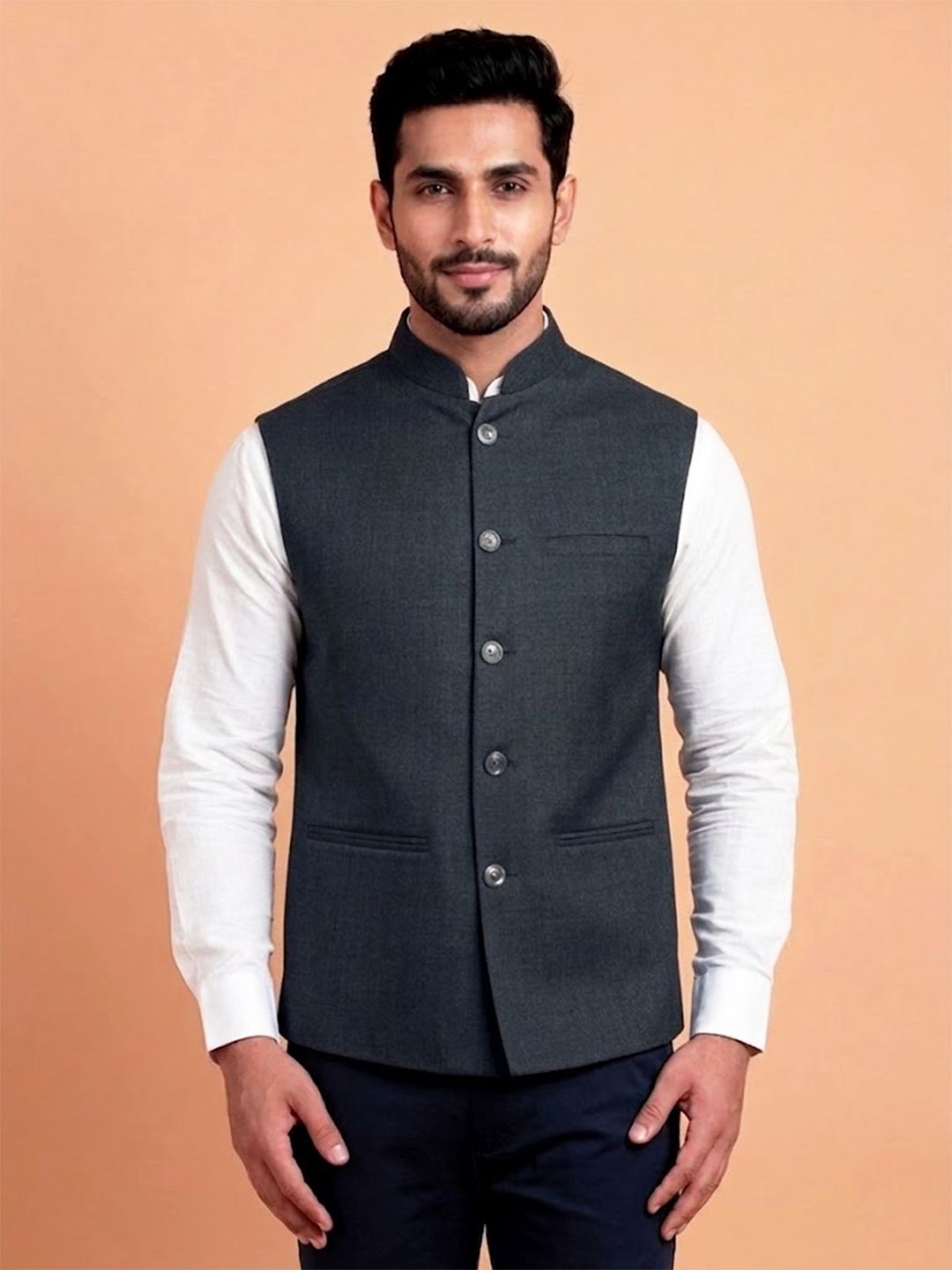 aurevia Solid Men Waistcoat-picture-43