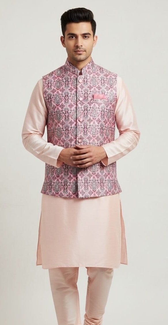 asthetic Embroidered Men Waistcoat-picture-11