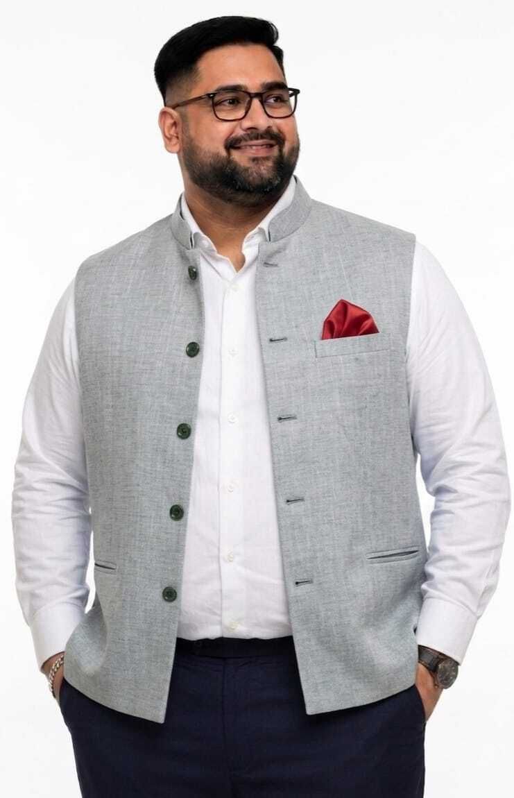 ifox lifestyle Self Design Men Waistcoat-picture-15