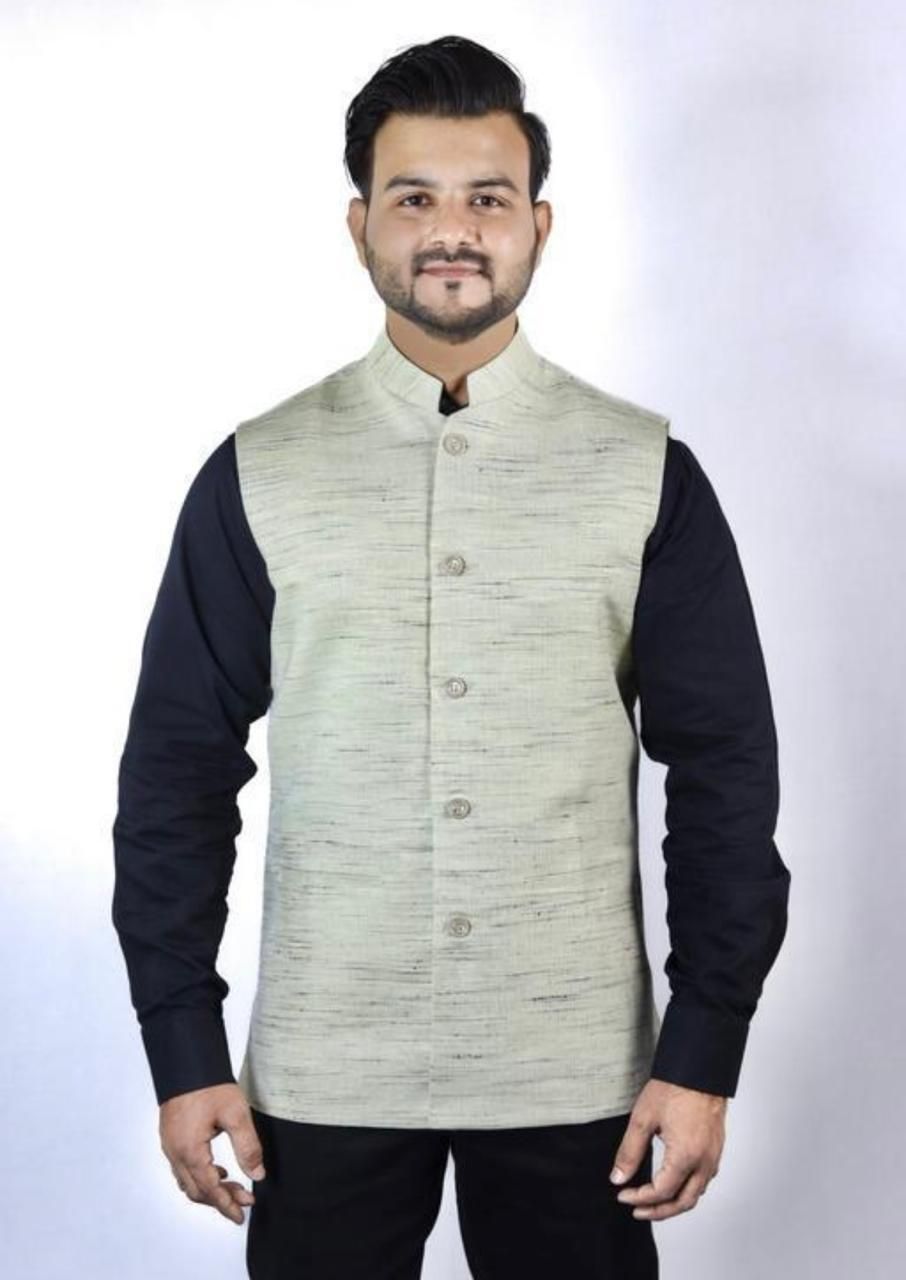 r a textiles Self Design Men Waistcoat-picture-10