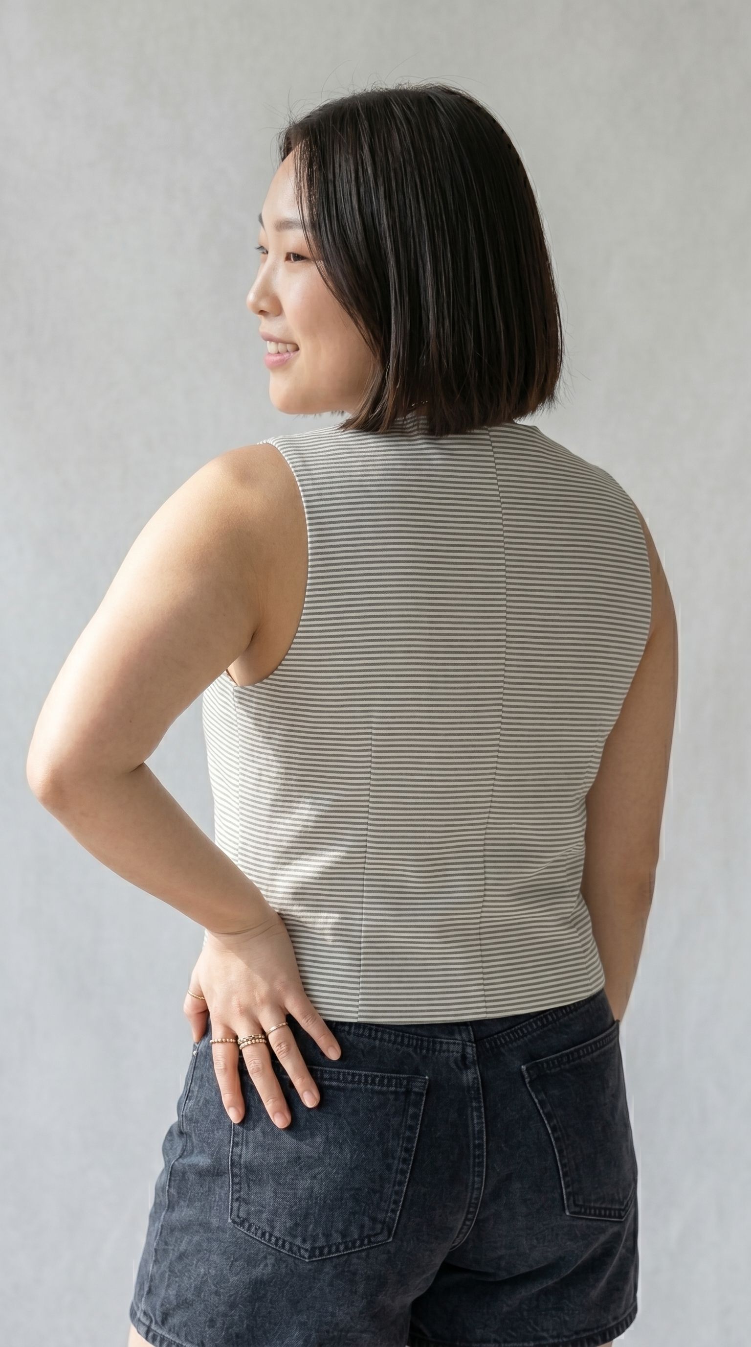 perfect productions Striped Women Waistcoat-picture-45