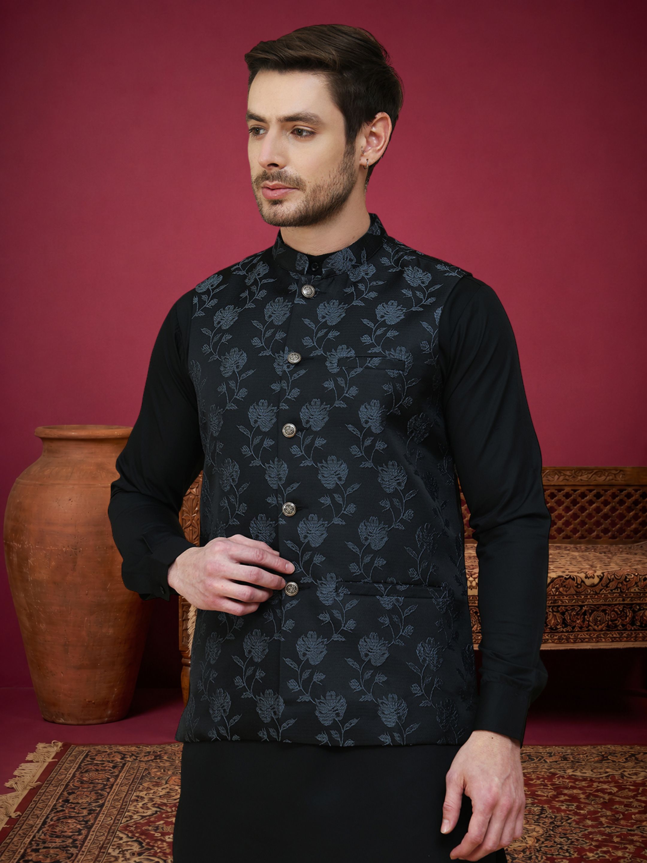 jompers Woven Men Waistcoat-picture-20