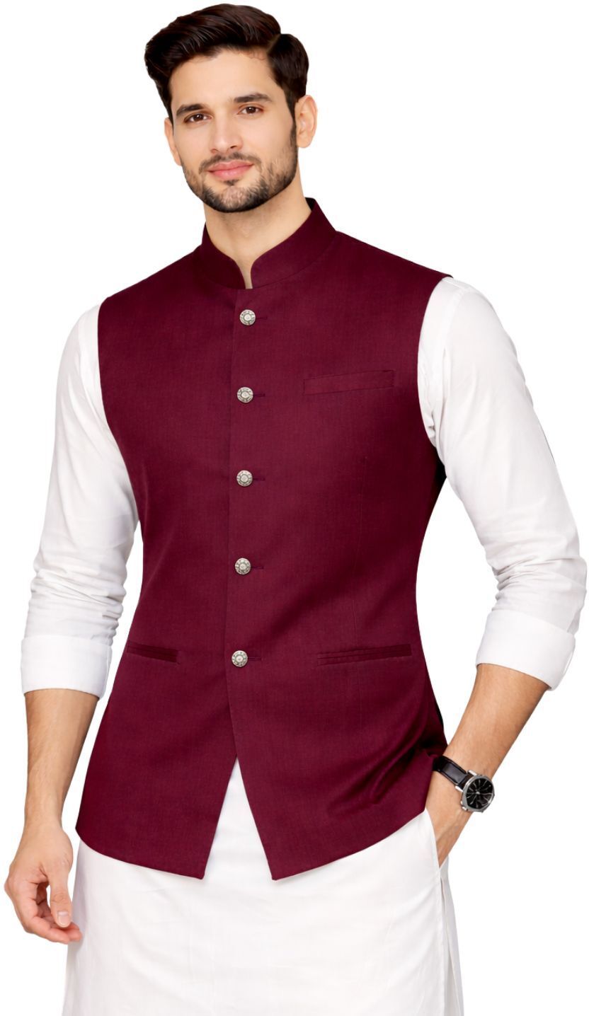 bis creations Solid Men Waistcoat-picture-23