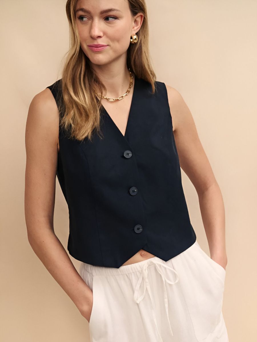 Solid Women Waistcoat