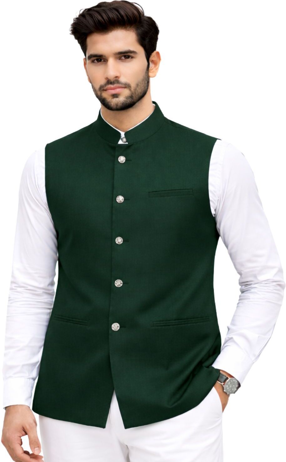 trendbis Solid Men Waistcoat-picture-19