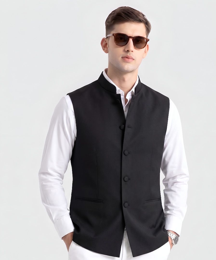 cadmon Solid Men Waistcoat-picture-18