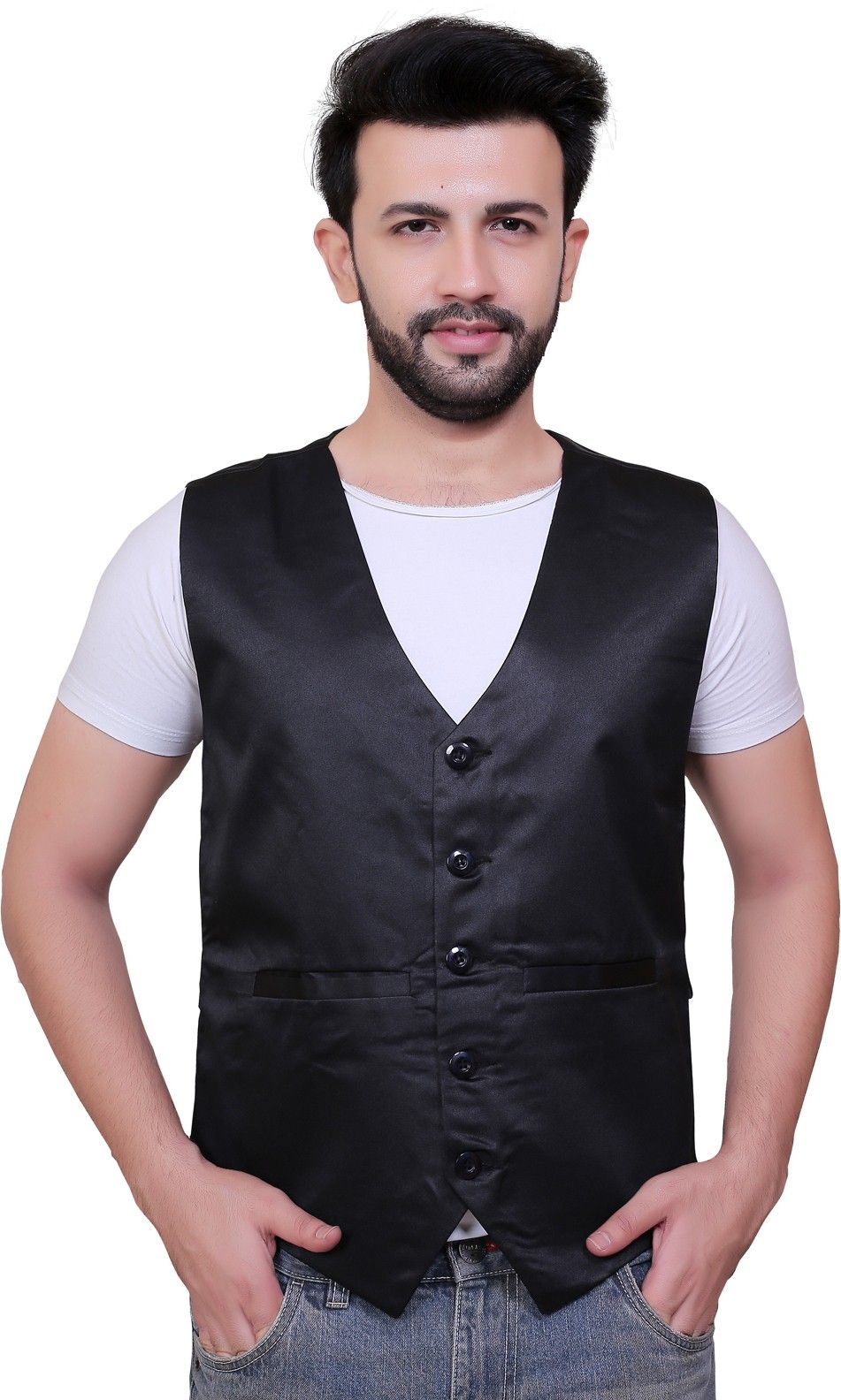 abc garments Solid Men Waistcoat-picture-26