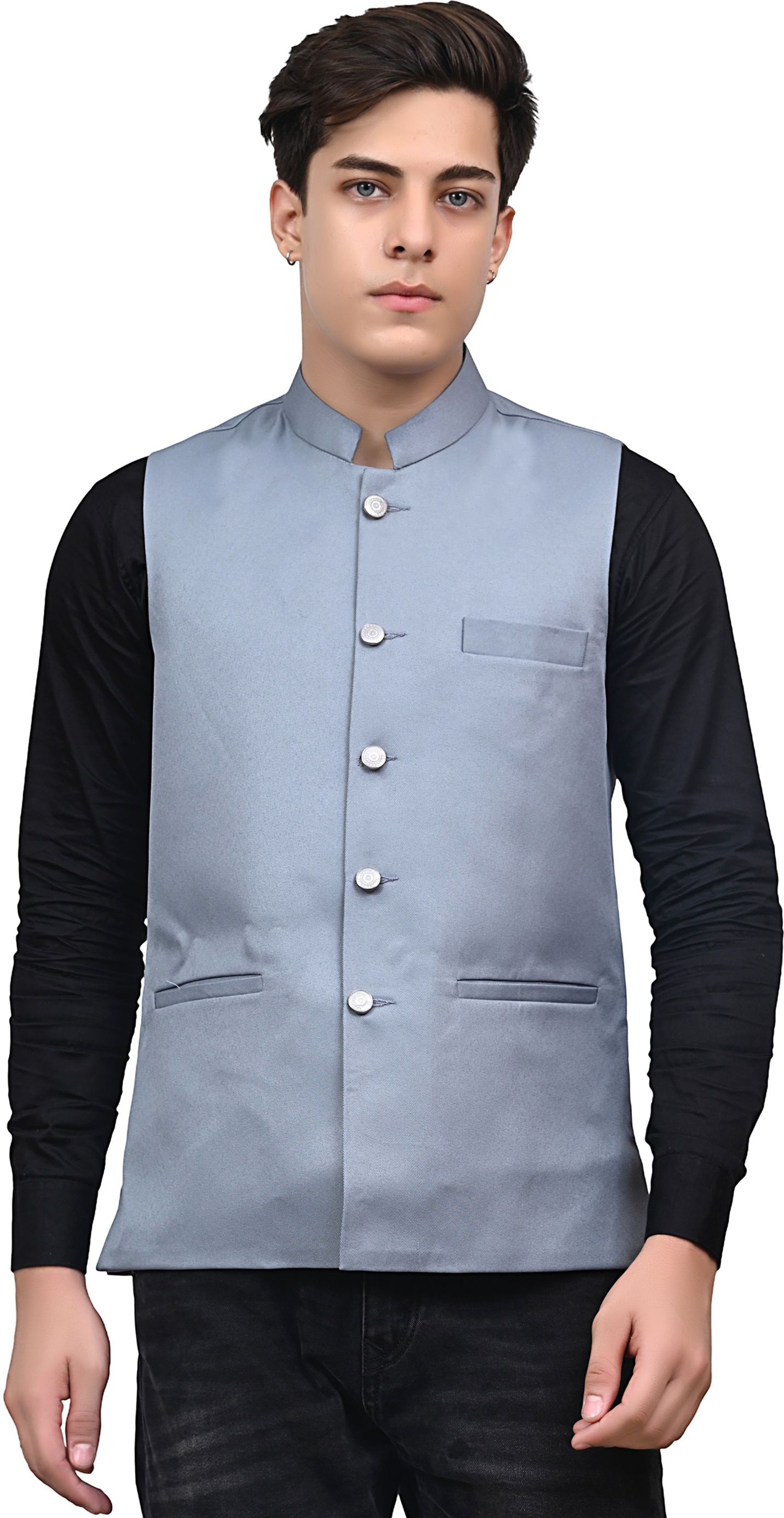 Solid Men Waistcoat-image-9