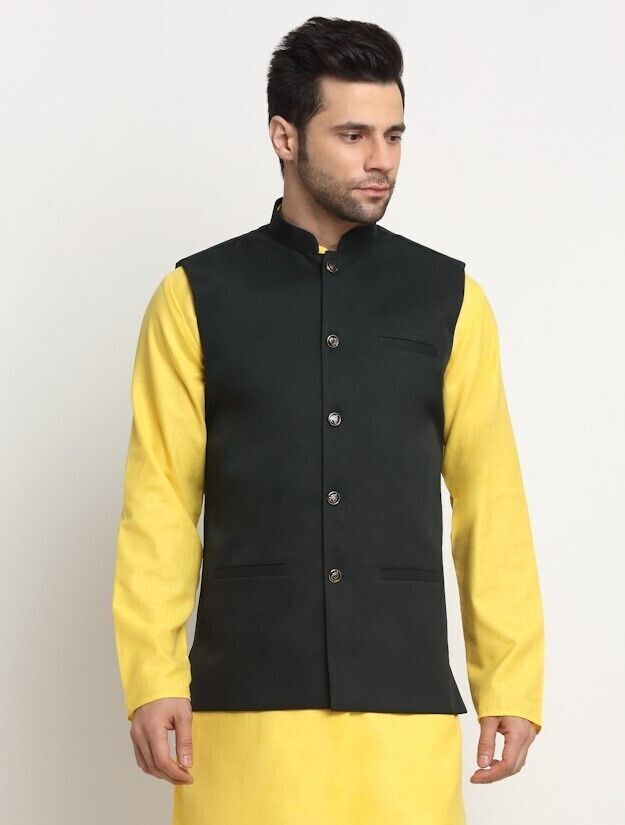 kraft india Solid Men Waistcoat-picture-10