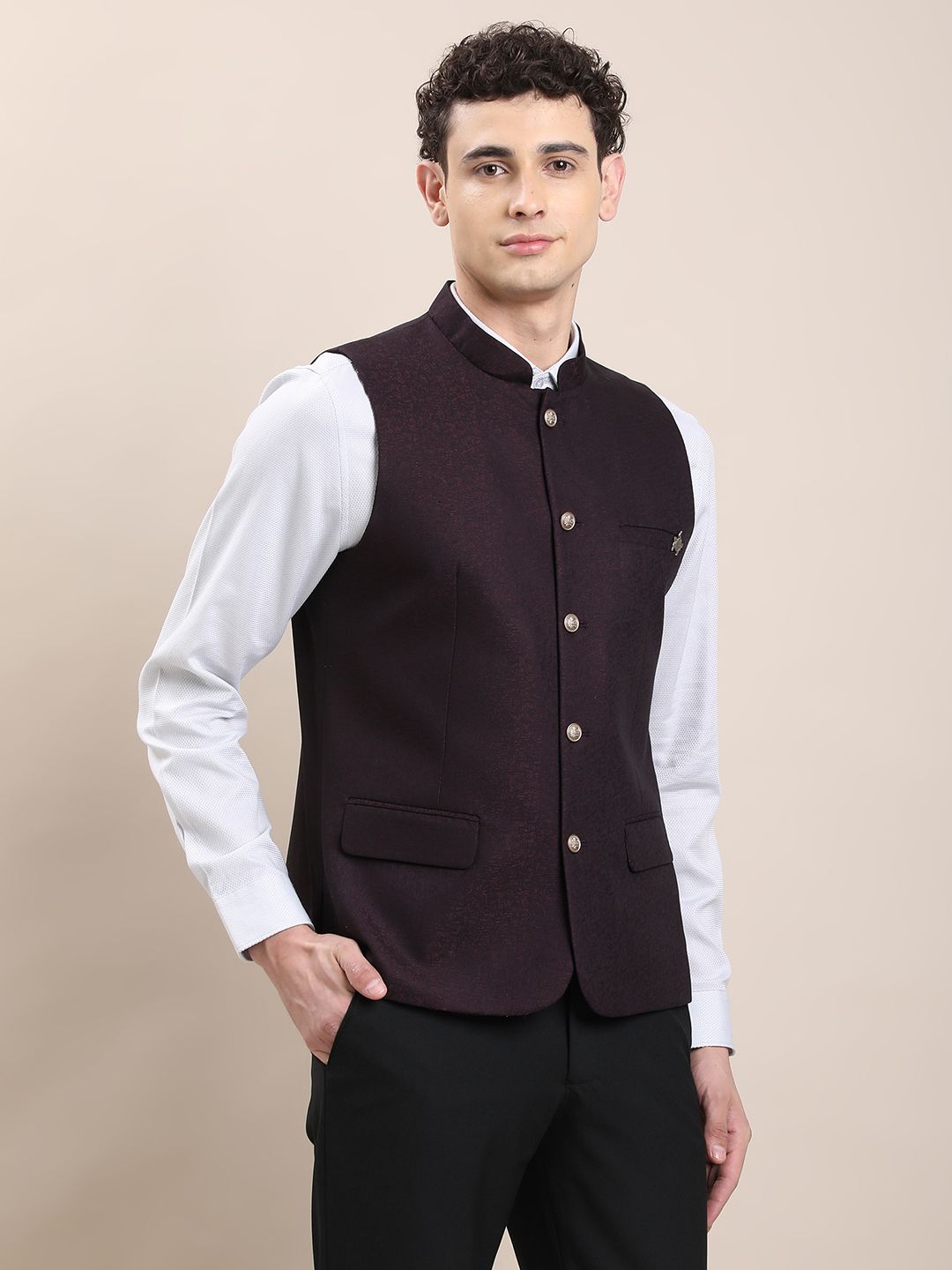 turtle Self Design Men Waistcoat-picture-26