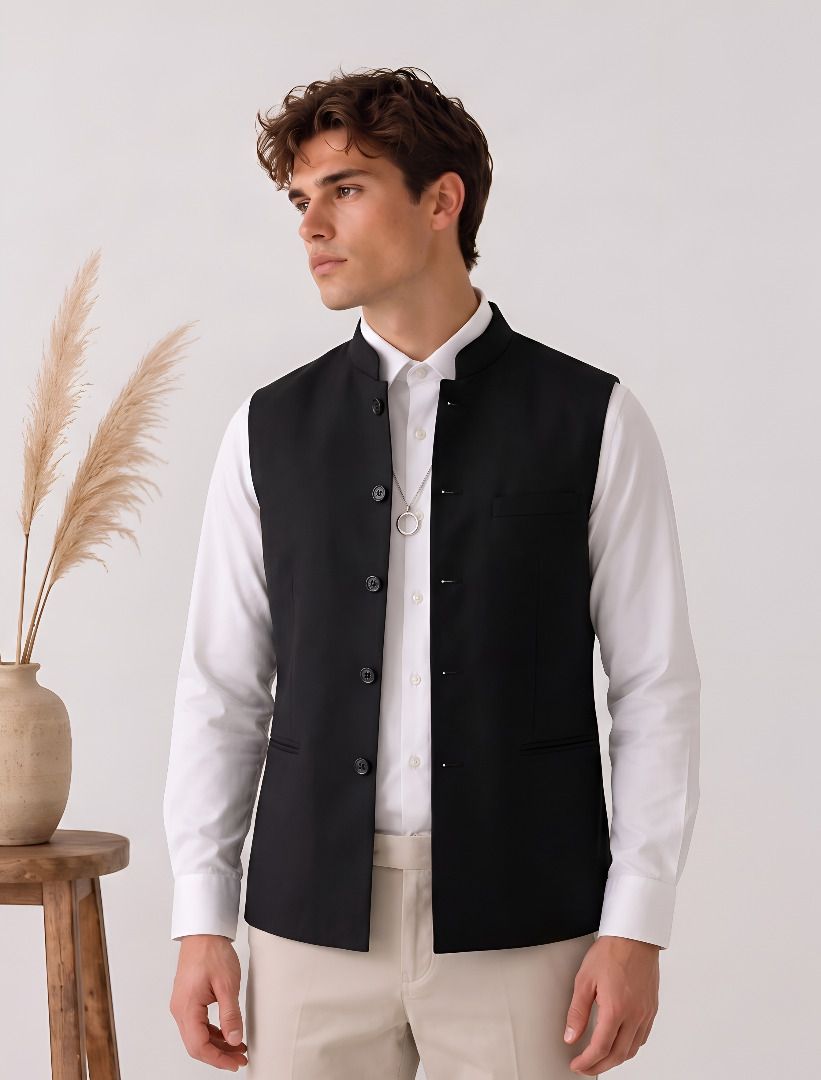 cadmon Solid Men Waistcoat-picture-34