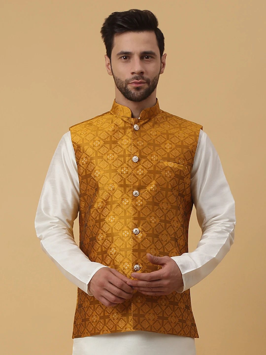 kraft india Printed Men Waistcoat-picture-28