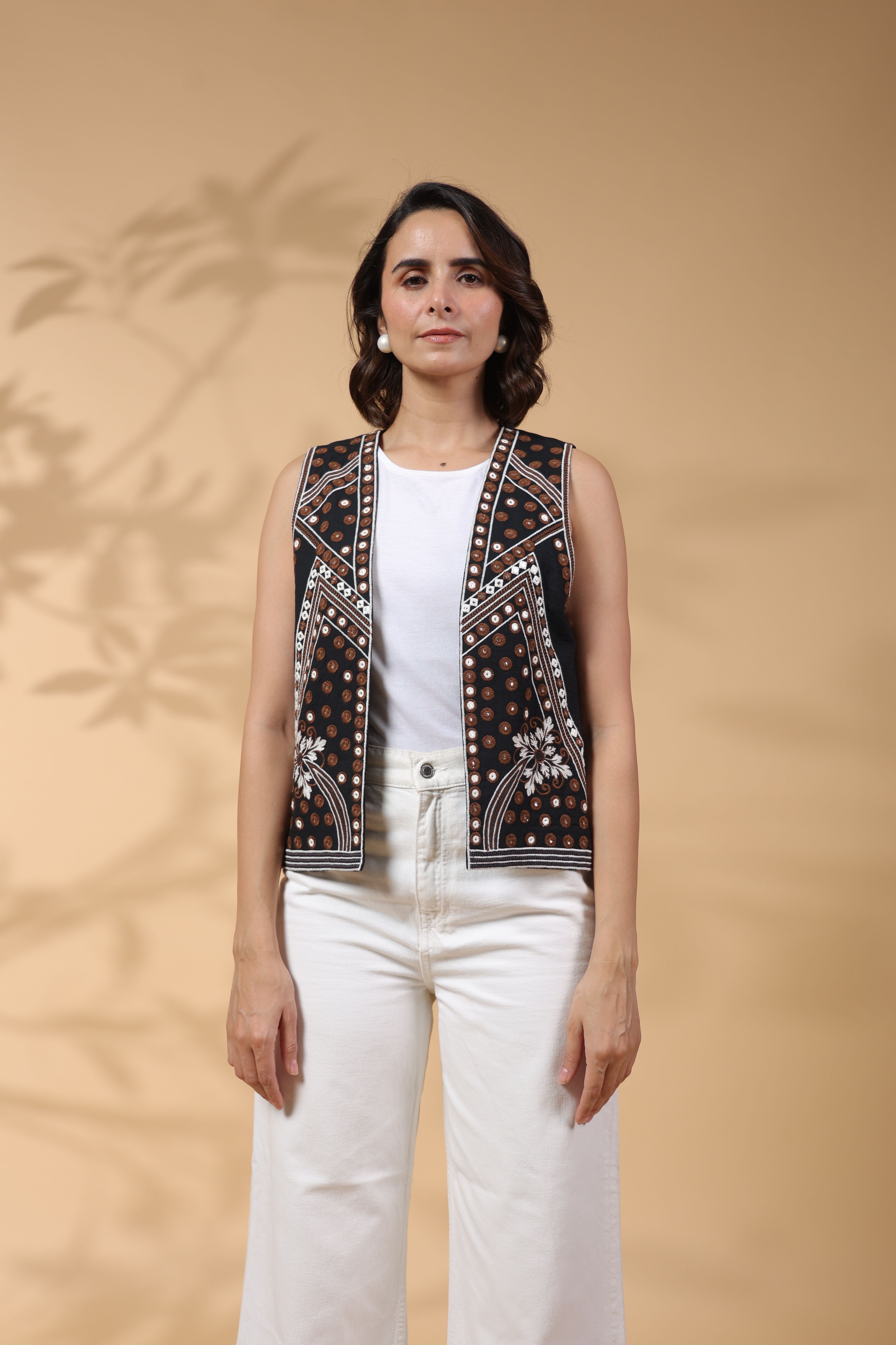 stil o stitch Embroidered Women Waistcoat-picture-29