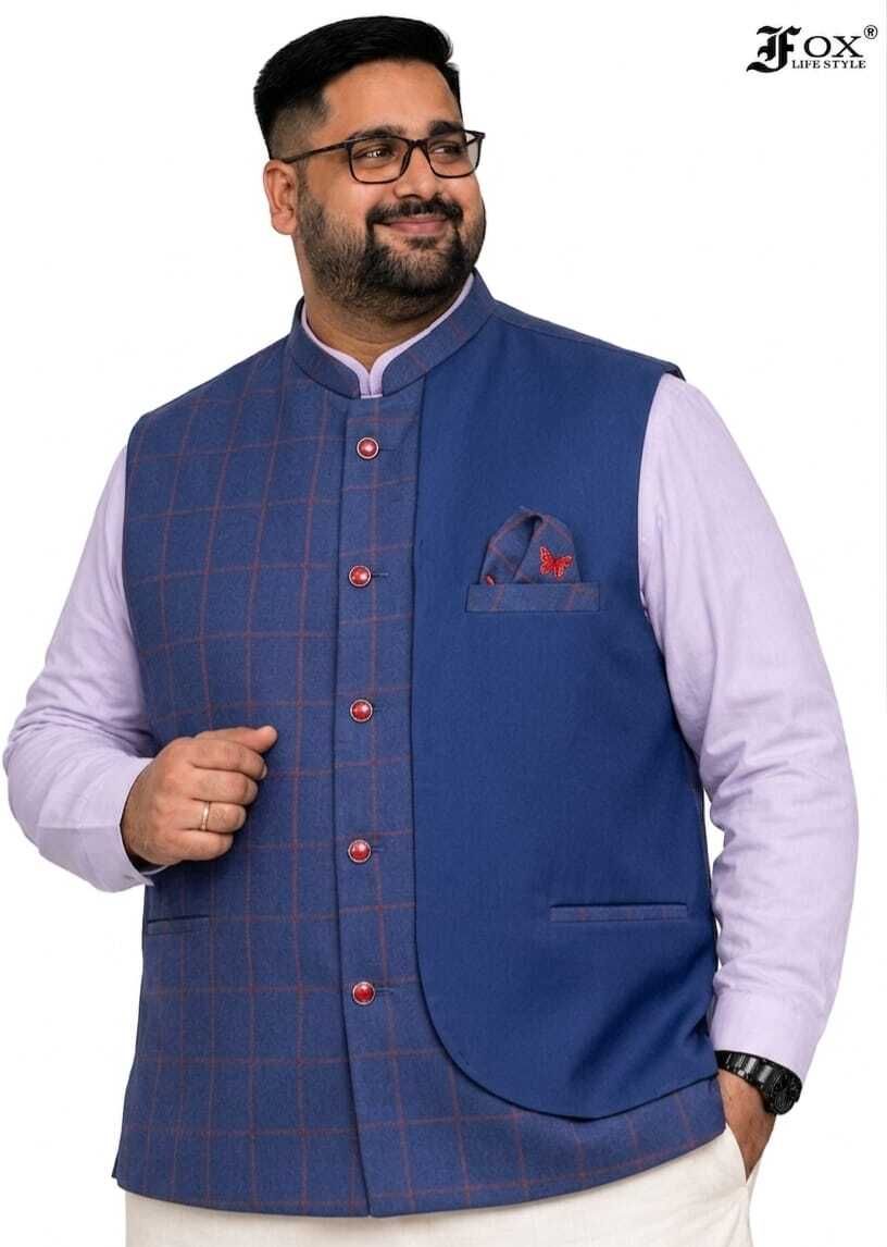 ifox lifestyle Checkered Men Waistcoat-picture-28