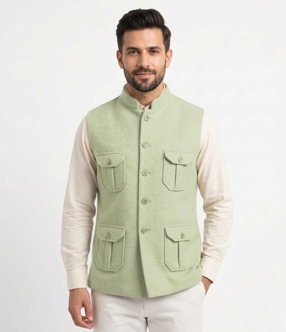 ynstrends Solid Men Waistcoat-picture-12