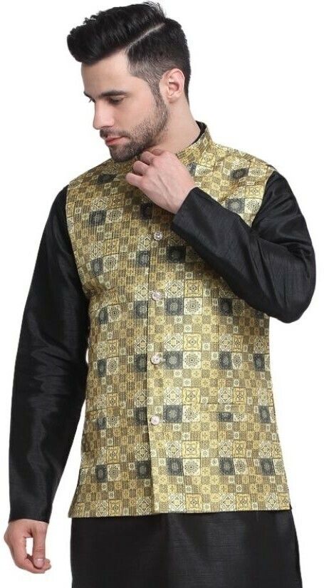 kraft india Printed Men Waistcoat-picture-19