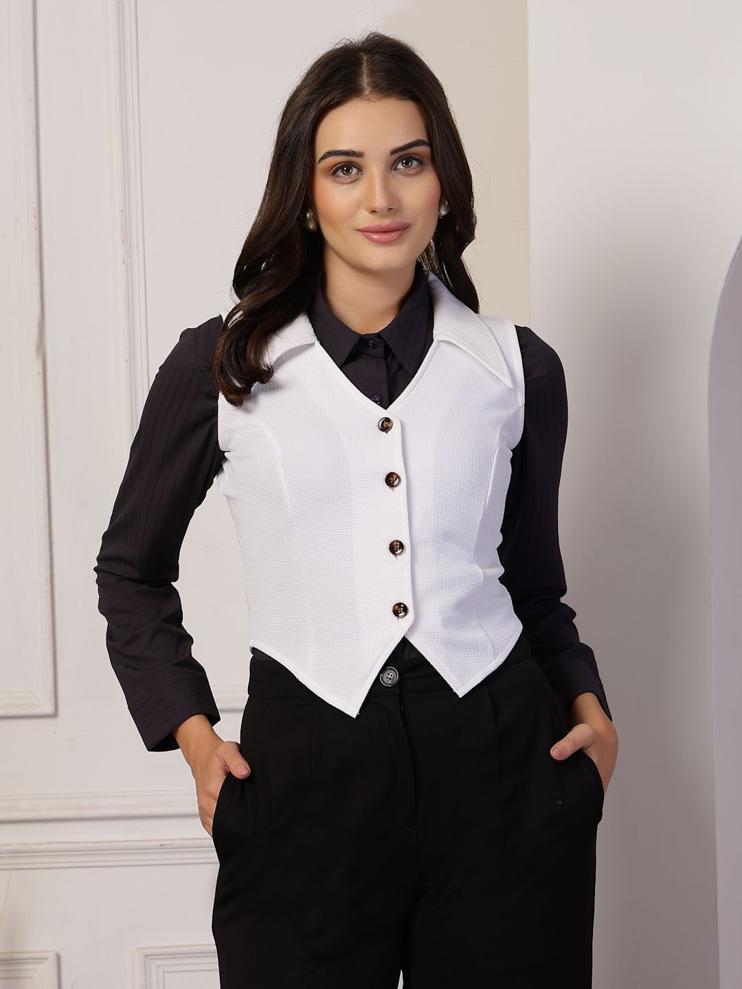 style quotient Solid Women Waistcoat-picture-12