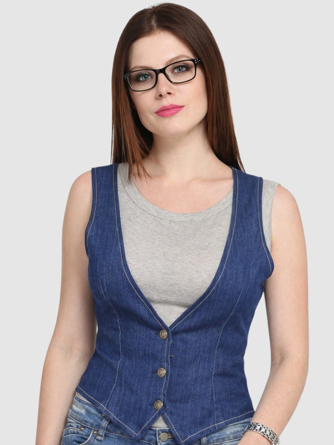cottinfab Solid Women Waistcoat-picture-24