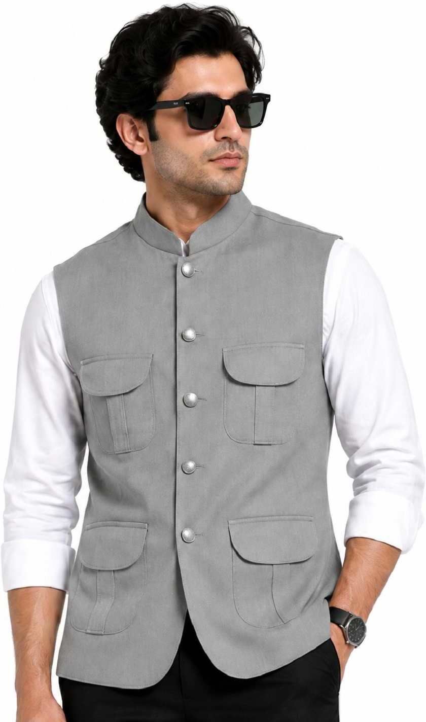 Solid Men Waistcoat-image-12