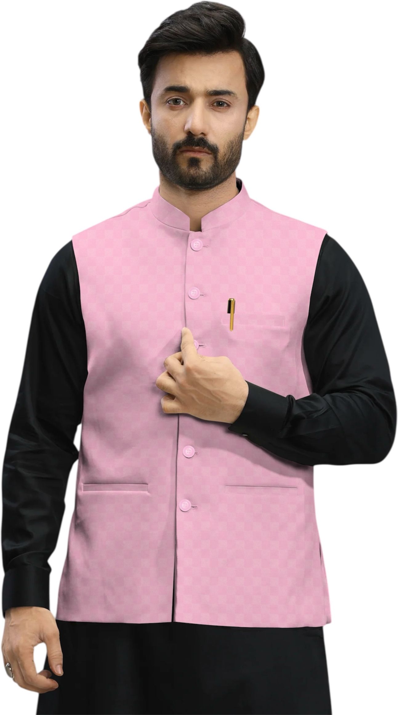 Checkered Men Waistcoat