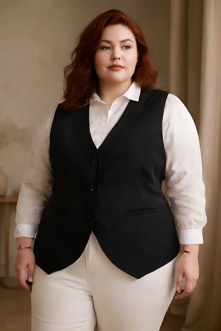 cadmon Solid Women Waistcoat-picture-18