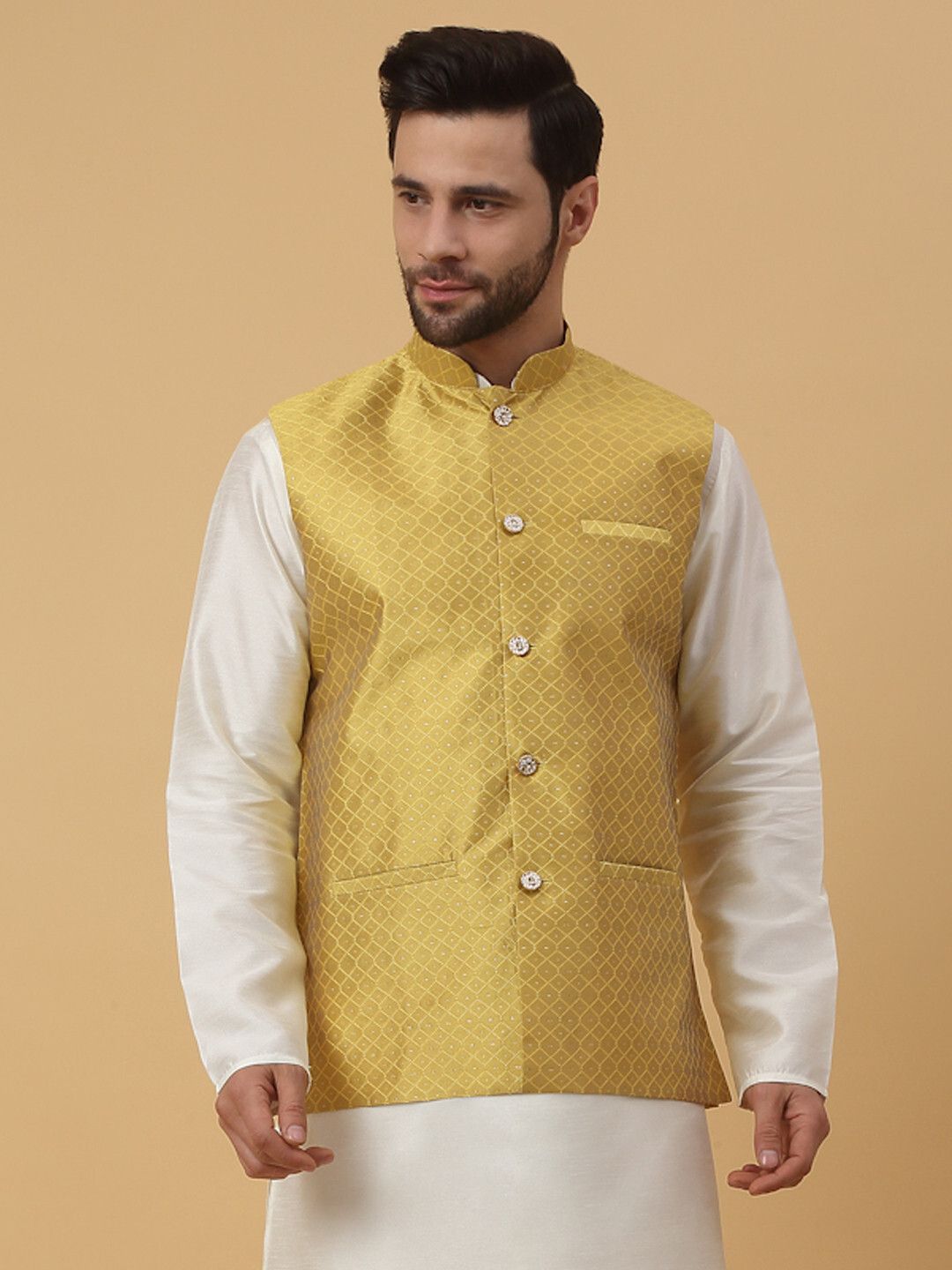 kraft india Solid Men Waistcoat-picture-15