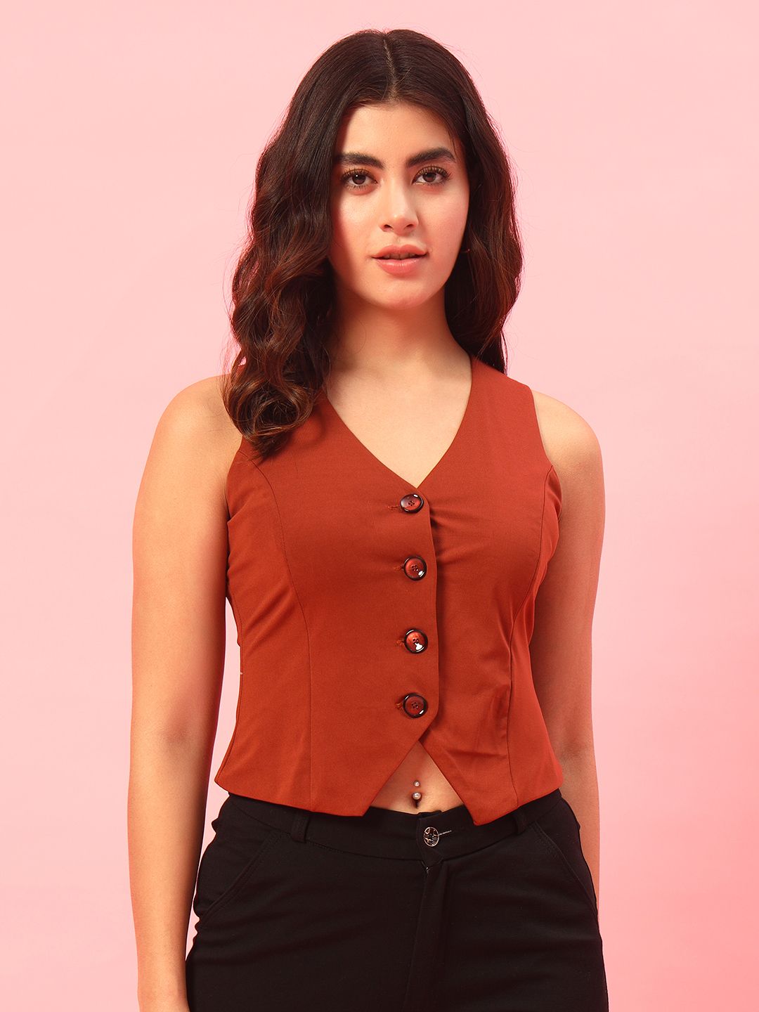 trend arrest Solid Women Waistcoat-picture-16
