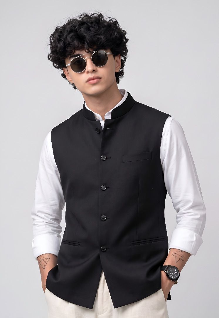 cadmon Solid Men Waistcoat-picture-16