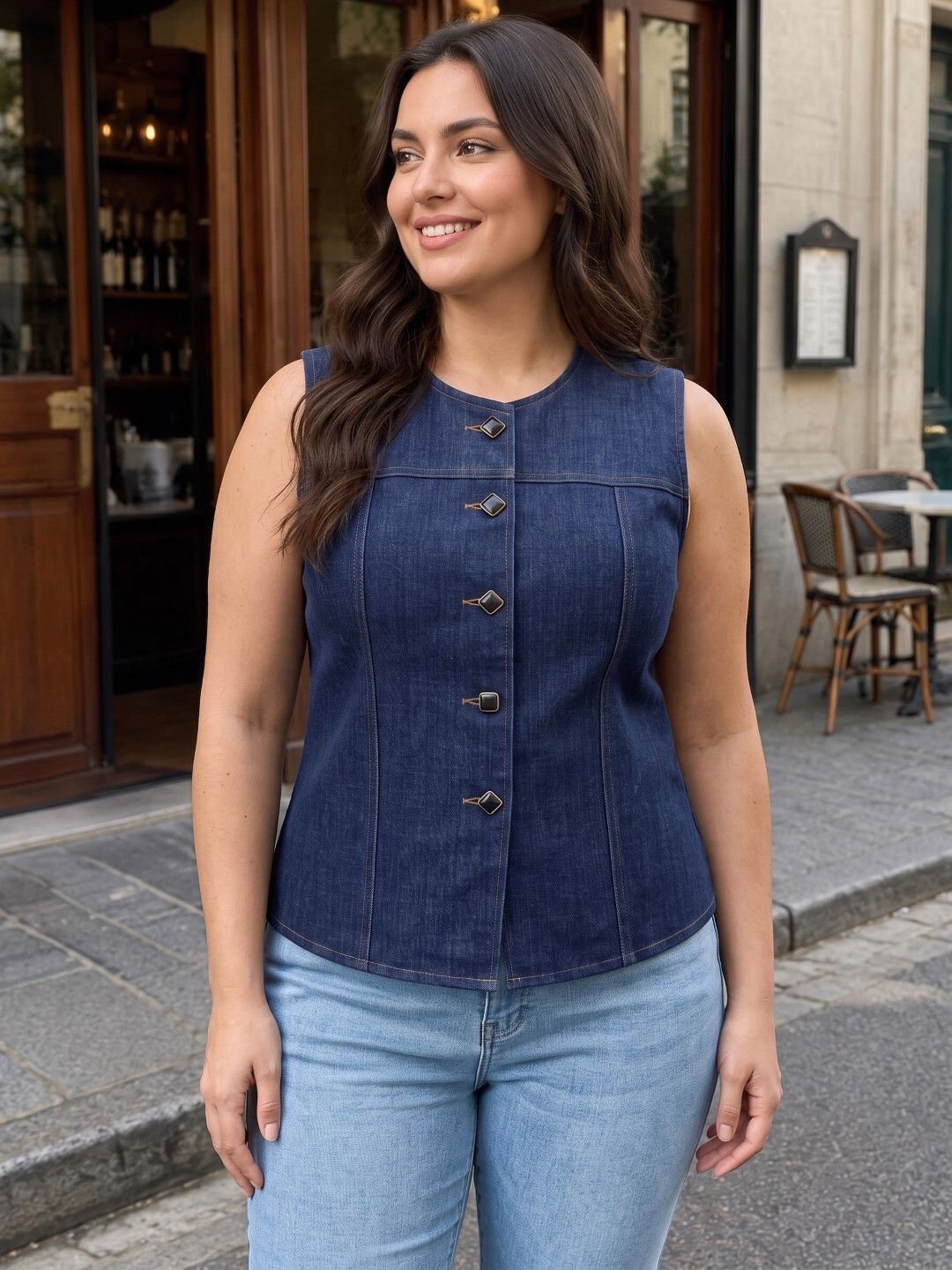 maykr Solid Women Waistcoat-picture-32