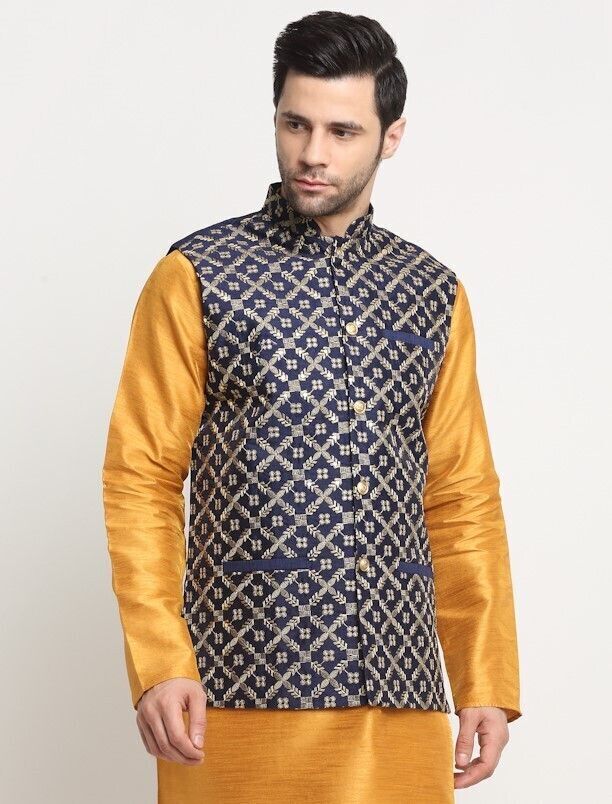 kraft india Embroidered Men Waistcoat-picture-21