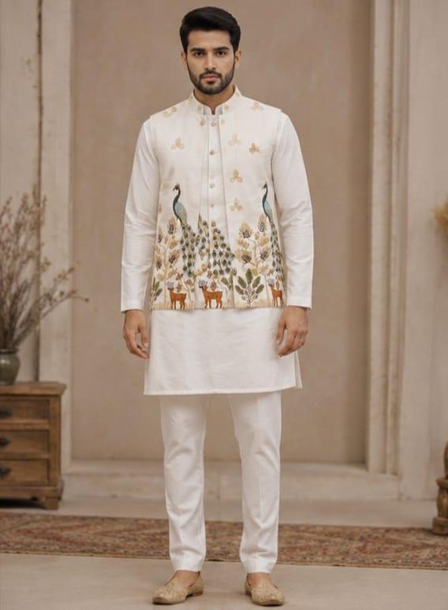 dnaari Embroidered Men Waistcoat-picture-47