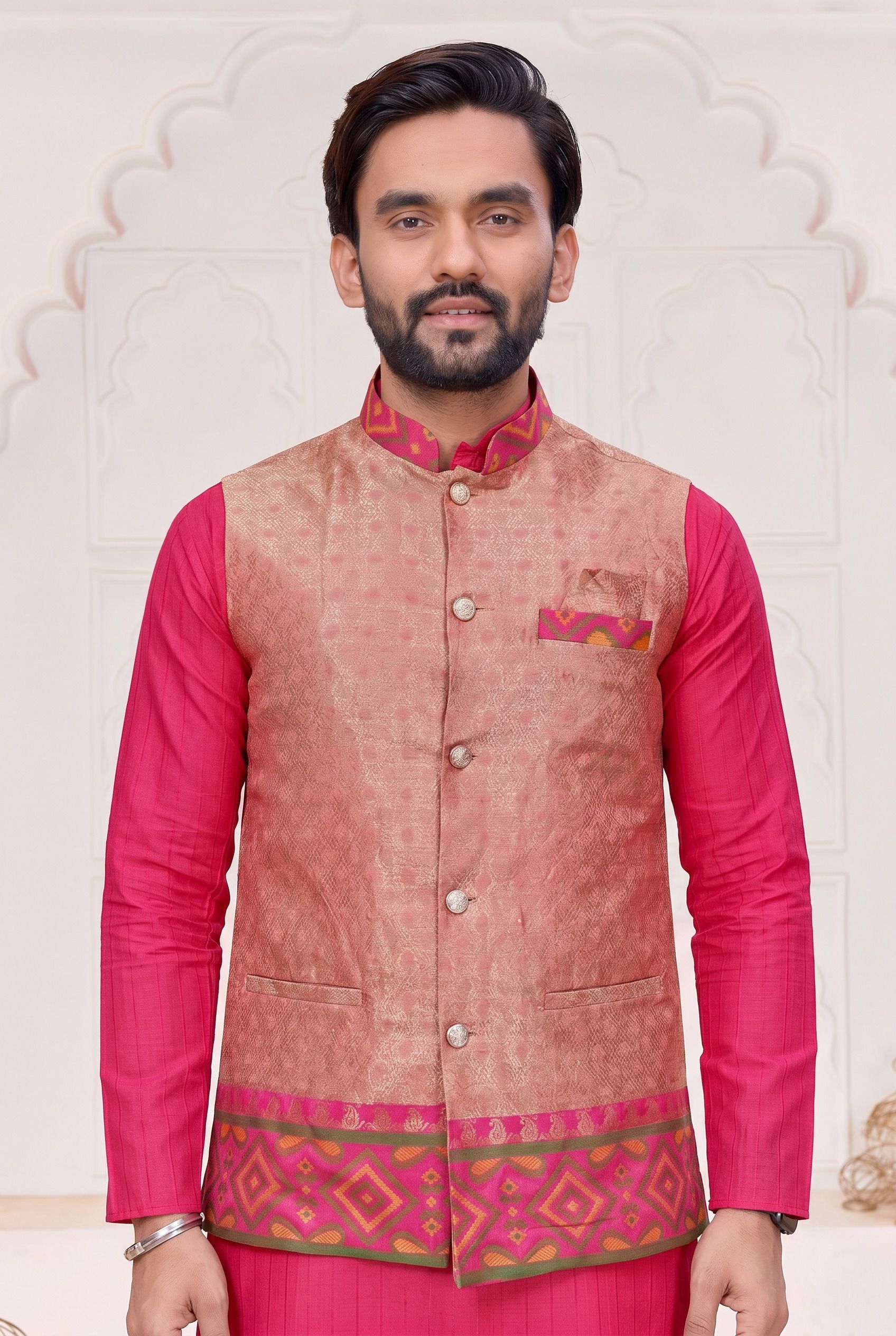 maithili creation Woven Men Waistcoat-picture-18