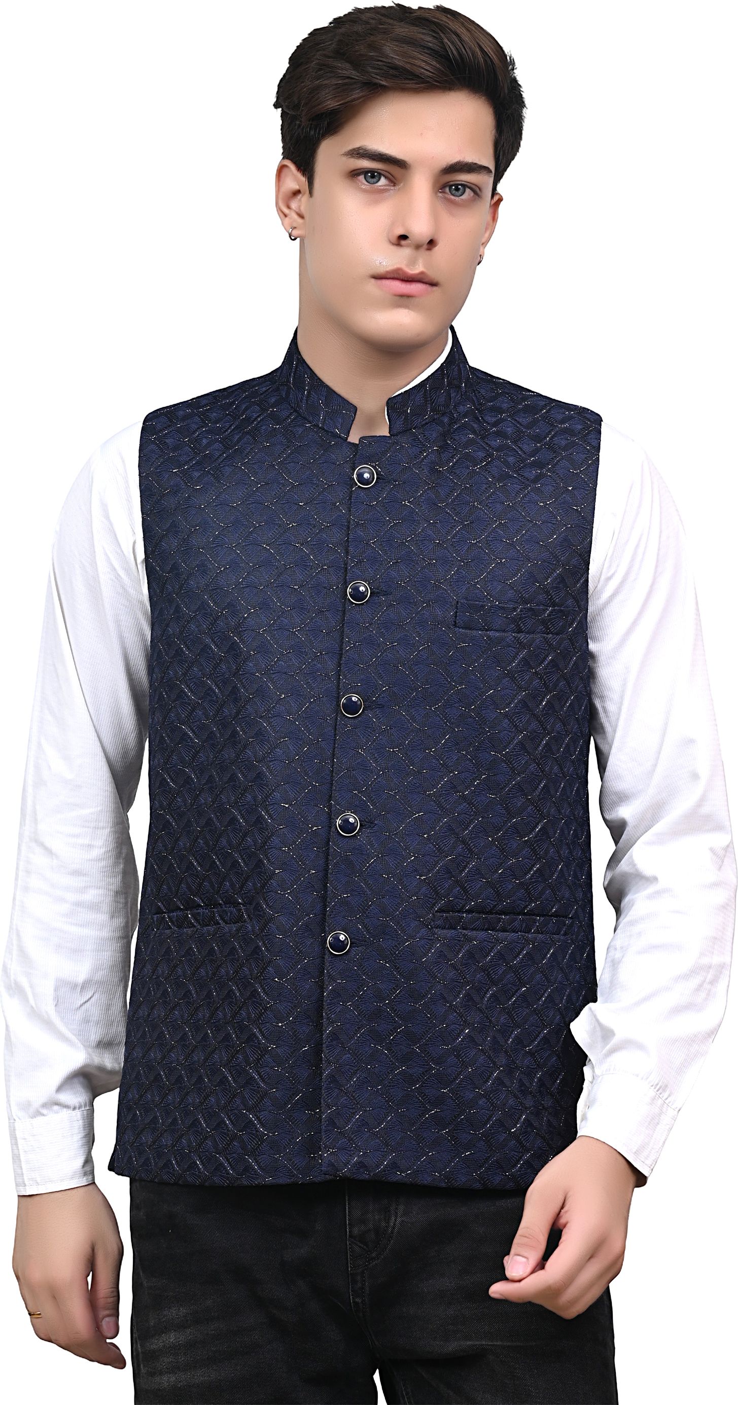 nadwi garments Embroidered Men Waistcoat-picture-26