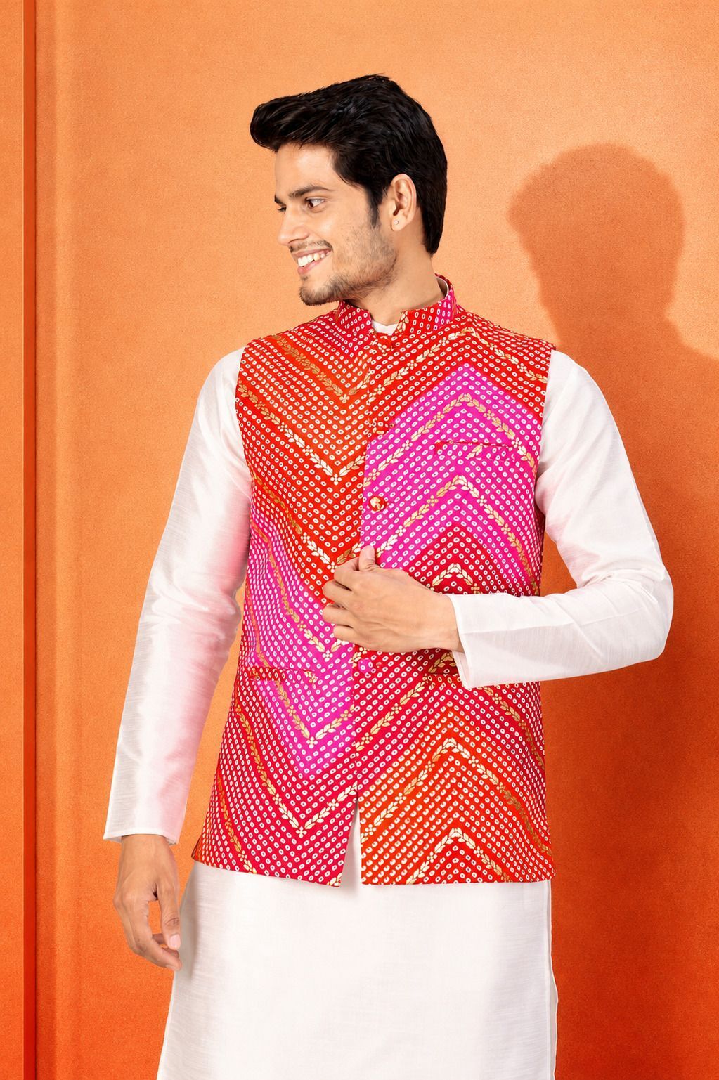 modern mughals Printed Men Waistcoat-picture-44