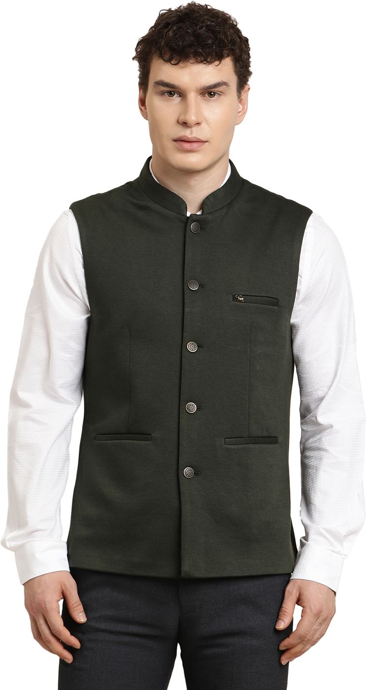 turtle Solid Men Waistcoat-picture-24