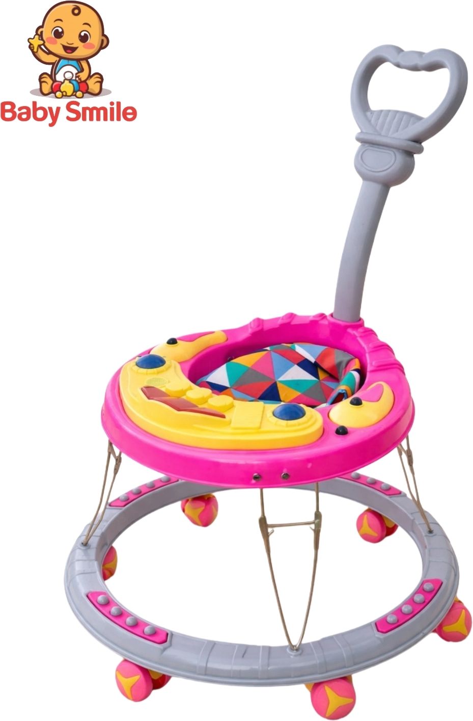 baby smile Musical Activity Walker With Parent Rod-picture-22