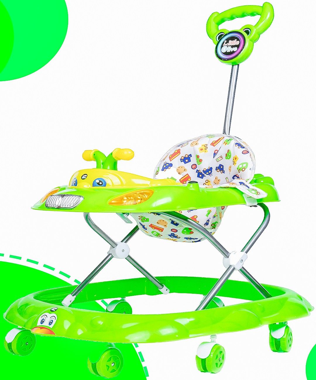 little olive Musical Activity Walker With Parent Rod-picture-13