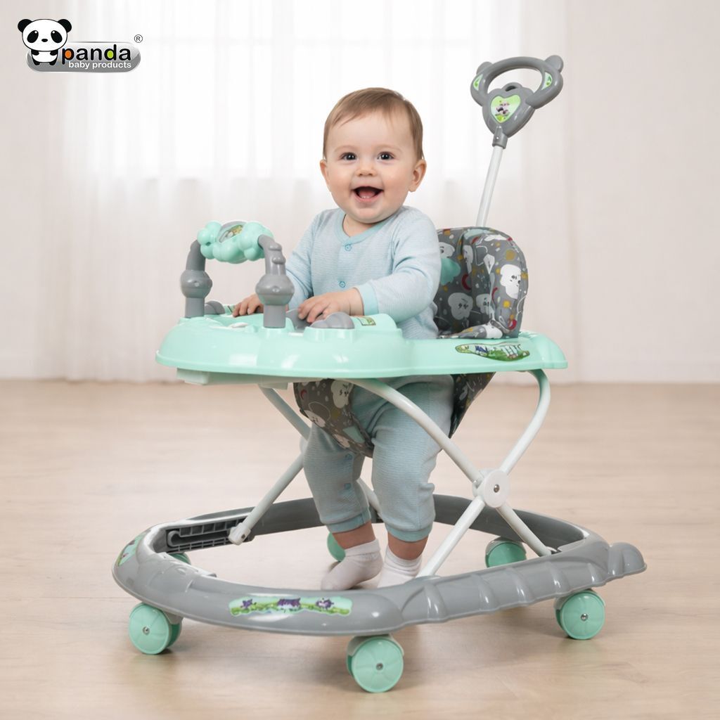panda baby products Musical Activity Walker With Parent Rod-picture-14