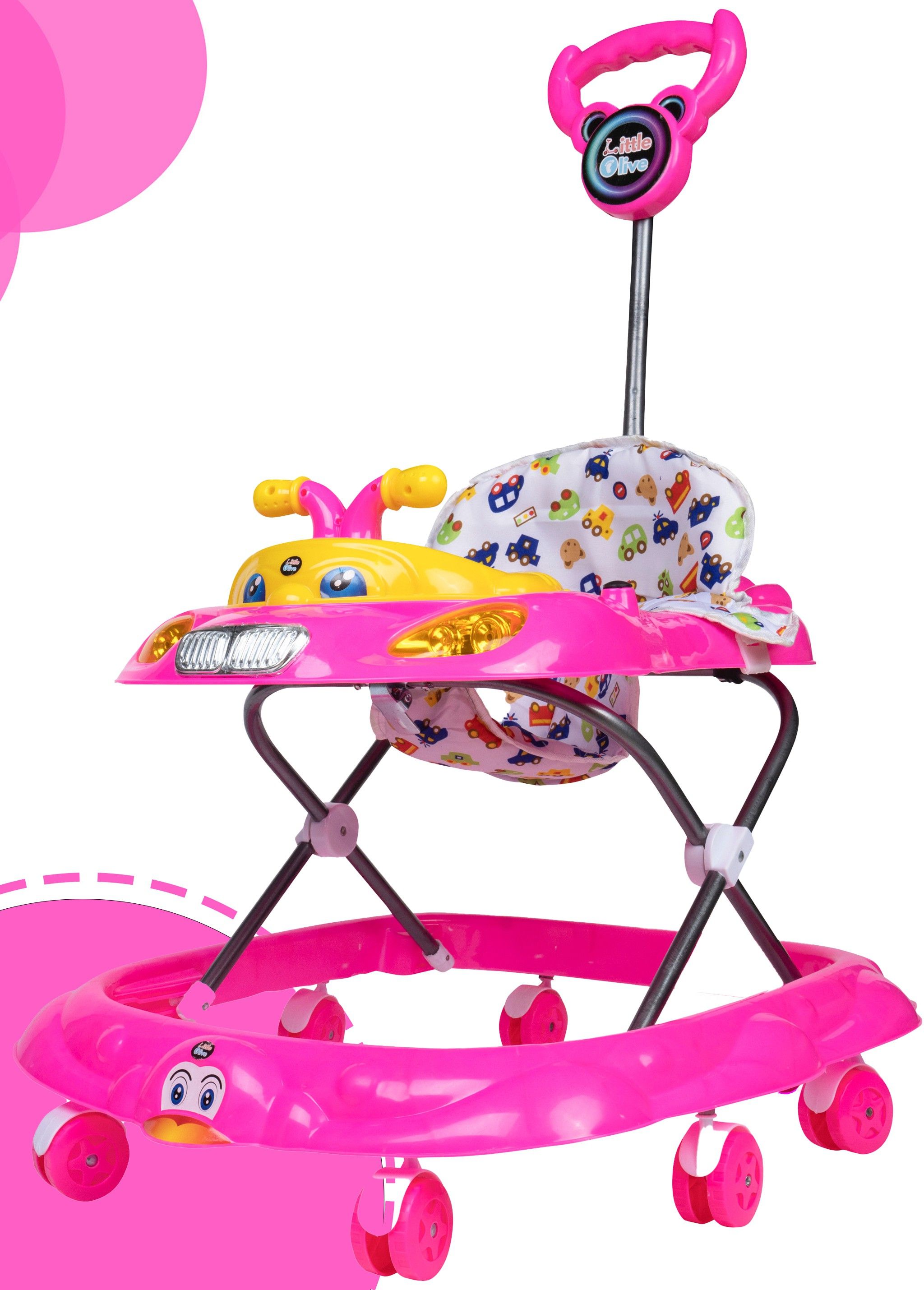 little olive Musical Activity Walker With Parent Rod-picture-20