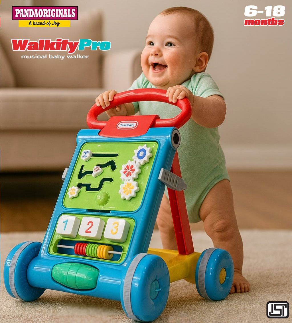 Walkify Pro Activity Musical Walker, 6-18 months