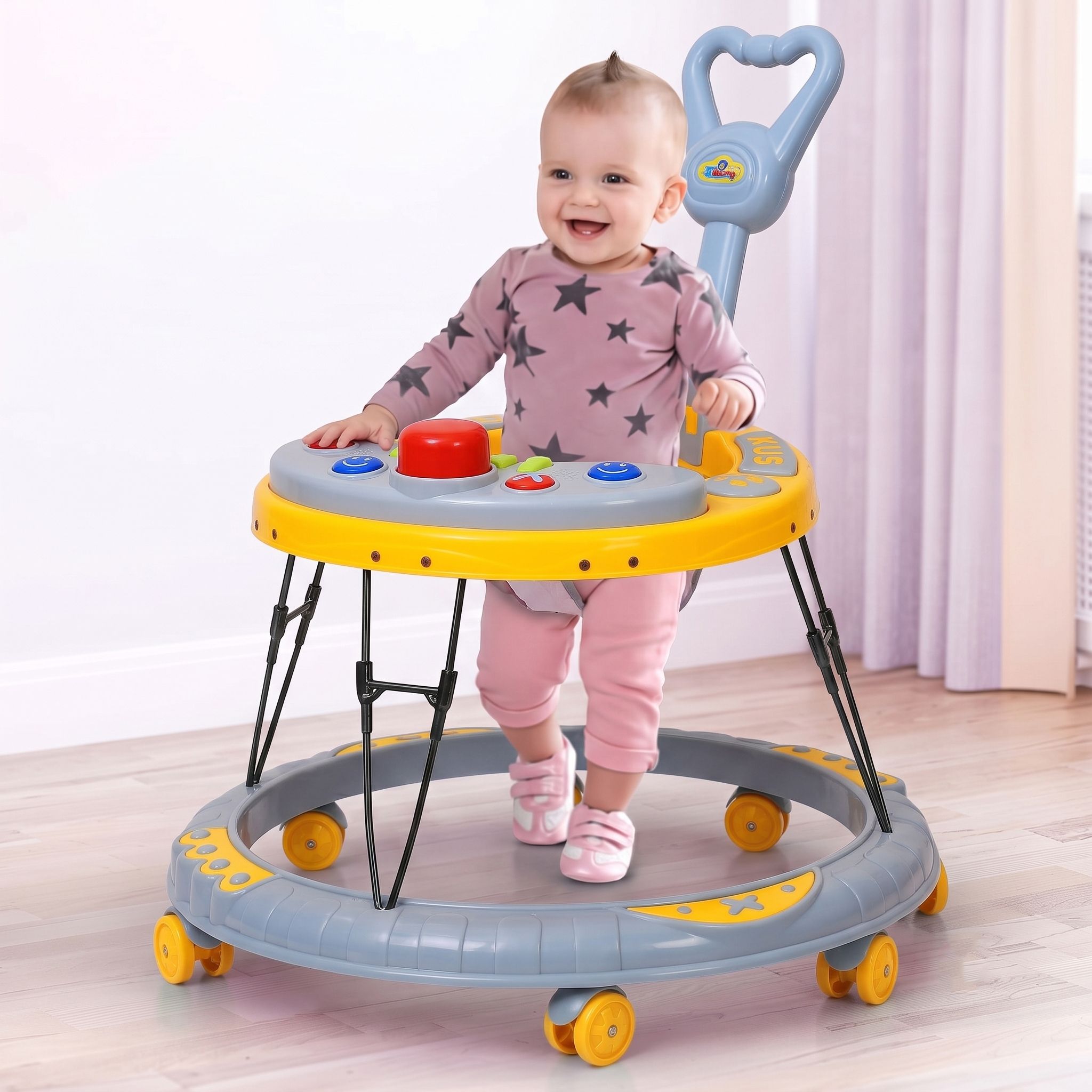 bullzeye Musical Activity Walker With Parent Rod-picture-34