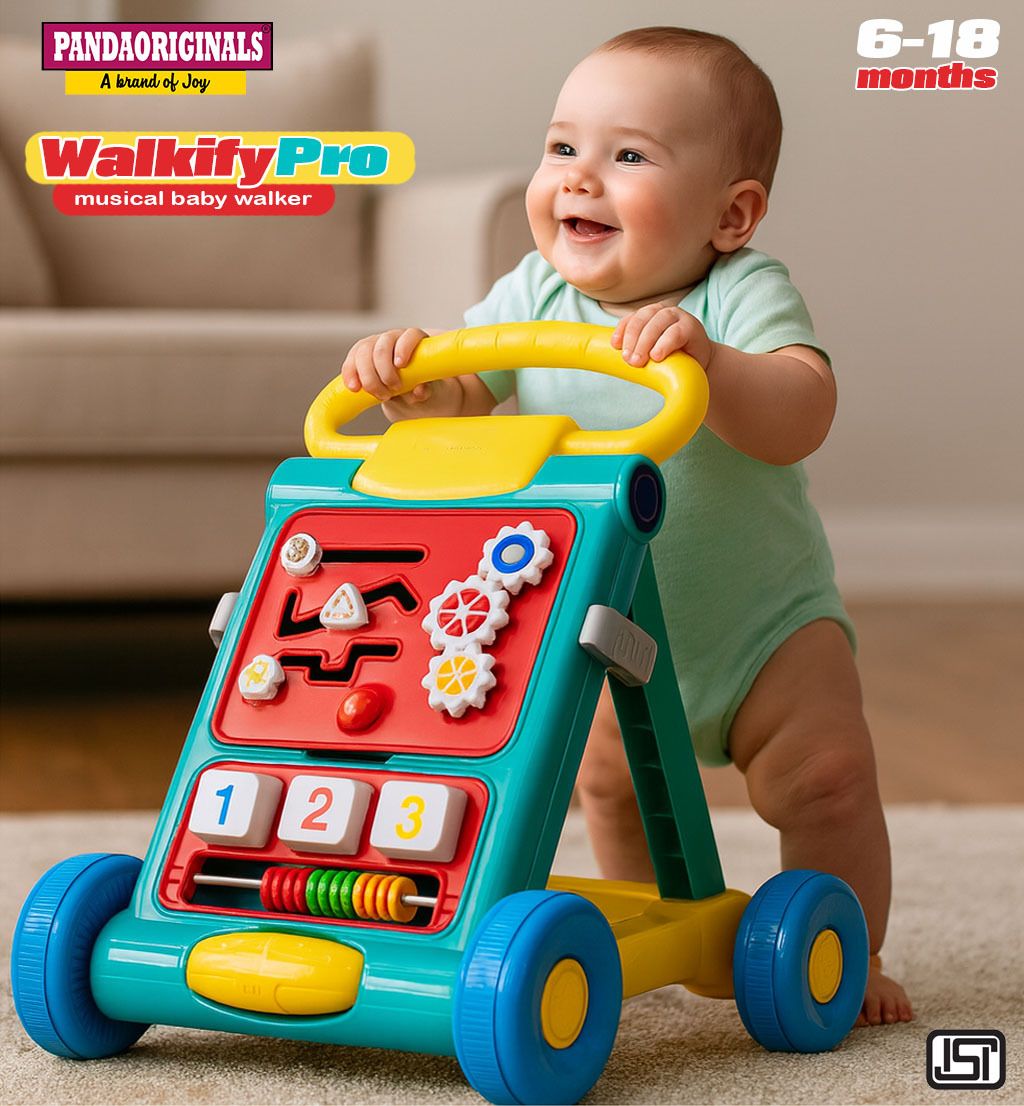 Walkify Pro Activity Musical Walker, 6-18 months
